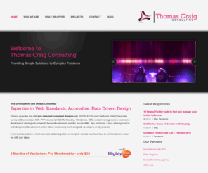 thomascraigconsulting.com: Thomas Craig Consulting
Thomas Craig Consulting is a small Prince Edward Island web design agency that provides high-level expertise in digital marketing services. We specialize in web design, web development, database design, branding, social media marketing & internet project consulting.