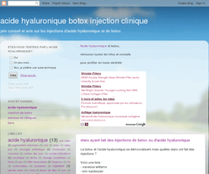 acidehyaluronique.info: acide hyaluronique botox injection clinique
découvrez toutes les infos sur l\