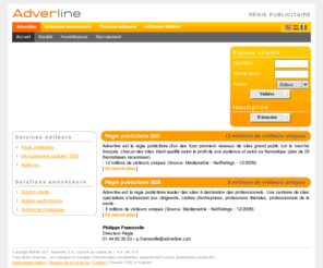 adverline.com: Adverline - Publicité en ligne
Régie publicitaire en ligne