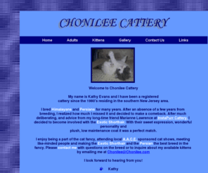 chonilee.com: Chonilee Cattery
Chonilee Cattery