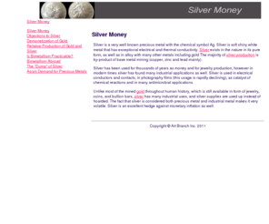silver-money.net: Silver Money
Silver is Money - Learn more about the precious metal Silver.