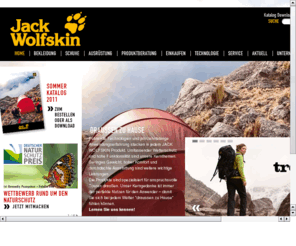 jack-wolfskin.com: JACK WOLFSKIN - Home
Willkommen bei Jack Wolfskin, der führenden Outdoor-Marke in Deutschland für Menschen, die sich DRAUSSEN ZUHAUSE fühlen.