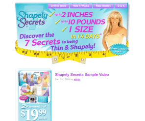 shapely-secrets.com: Shapely Secrets
Just another WordPress weblog