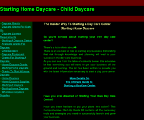 toddmccormick.org: Insider Way To Starting Home Daycare - Child Daycare License Requirements
Starting home daycare, daycare license requirements and grants to start a home daycare