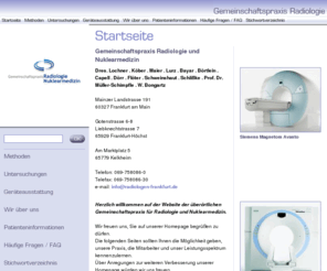 vida-zentrum.net: Startseite
Website der Gemeinschaftspraxis Radiologie Mainzer Landstrasse