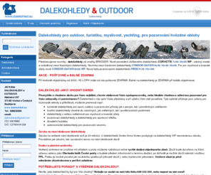 dalekohled.eu: Dalekohledy pro outdoor, turistiku, myslivost, yachting, pro pozorování hvězdné oblohy
Dalekohledy pro outdoor, turistiku, myslivost, yachting, dalekohledy pro pozorování hvězdné oblohy.