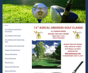 shrinersgolf.org: Shriners Golf Classic, Sandbaggers Golf Club, El-Zaribah Shrine Center, Phoenix, Arizona
Sandbaggers Golf Club is the governing body of the Annual Shriners Golf Classic.