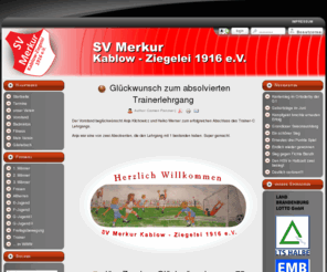 sv-merkur.com: SV Merkur Kablow-Ziegelei 1916 e.V.
