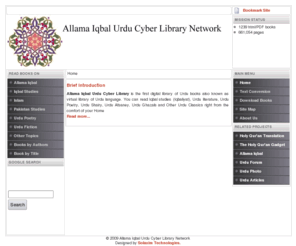 allamaiqbalurducyberlibrary.com: Allama Iqbal Urdu Cyber Library Network - Home
Allama Iqbal Urdu Cyber Library Network :: The Largest Urdu Website In The World