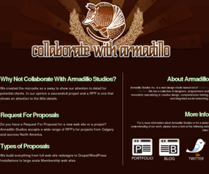 collaboratewitharmadillo.com: Collaborate with Armadillo
Collaborate with Armadillo Studios