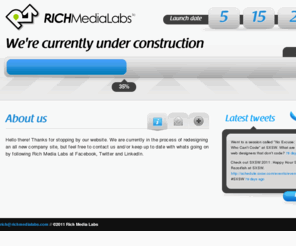 richmedialabs.com: This website is curently under construction
Rich Media Labs is a small, creative web design shop located in Houston, Texas. We specialize in creating attractive and effective websites, apps and graphic projects.