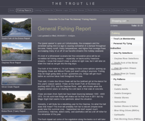 boiseflyfishing.com: General Fishing Report
Updated fly fishing reports for the South Fork of the Boise River, Owyhee River, Silver Creek, and beyond. Accurate and Informative.