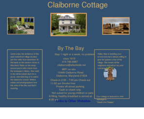 claibornecottage.com: Claiborne Cottage By The Bay
