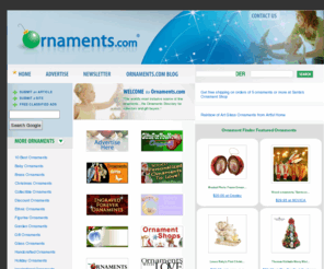 inspirationalornaments.com: Ornaments.com
1000's of ornaments - Christmas ornaments - Personalized ornaments - Ornament stands