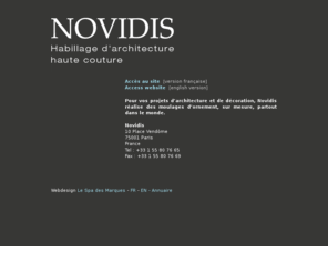 novidis.com: Novidis - Moulage en pierre reconstituée
Pour vos projets d’architecture et de décoration, Novidis réalise des moulages sur mesure partout dans le monde.