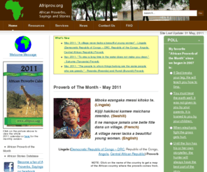 afriprov.org: African Proverbs, Sayings and Stories
African Proverbs, Sayings and Stories