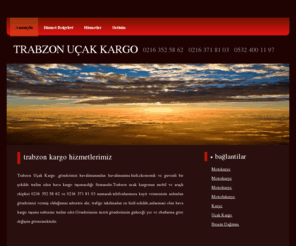 trabzonkargo.net: Trabzon Kargo| Uçak Kargo | Uçak Kurye | 0216 352 58 62
    