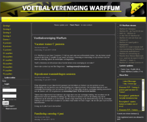 vvwarffum.nl: Voetbalvereniging Warffum
Welkom op de website van Voetbalvereniging Warffum.