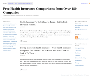 freehealthinsurancecomparison.com: Health Insurance Comparisons from Over 180 of the Top Companies.
Free Health Insurance Comparisons – Get The Best & Most Affordable Health Insurance Quotes In Minutes From the Nations Top Companies Here! Visit Now.