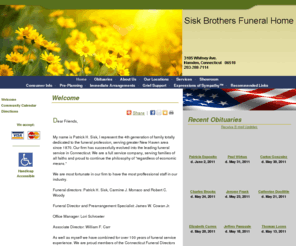 siskbrothersfuneralhome.com: Sisk Brothers Funeral Home : Hamden, Connecticut (CT)
Sisk Brothers Funeral Home provides complete funeral services to the local community.