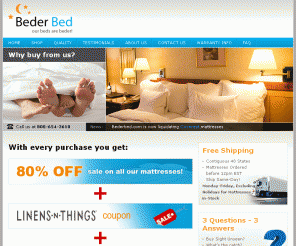 bederbed.com: Beder Bed - Our Beds are Beder! USA's #1 Memory Foam Mattress Liquidator - FREE DELIVERY, 120 DAY TRIAL, FREE OFFERINGS!
