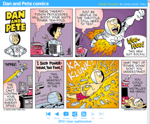 danandpetecomics.com: Dan and Pete comics: funny superhero webcomics every Monday
Dan and Pete comics features funny superhero comic strips every week by Gavin Aung Than