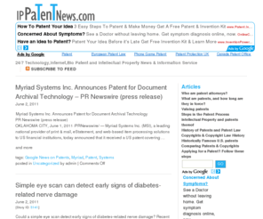 ip-patent-news.com: IP Patent News
24/7 Technology,Internet,Bio Patent and Intellectual Property News & Information Service