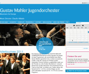 musiciansforeurope.org: Gustav Mahler Jugendorchester
Gustav Mahler Jugendorchester