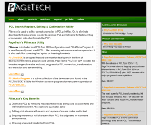 pclfilter.com: PCL Search - Search PCL, Replace Text, Edit and Optimiz PCL Data Streams
Edit PCL print stream data for pcl conversion optimization and faster printing