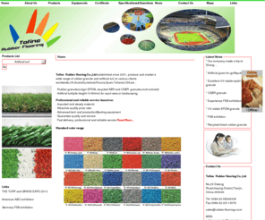 rubber-floorings.com: artificial turf,synthetic grass,UV stable EPDM granule,granulated rubber epdm,rubber crumb,rubber safety mat, SBR and CSBR granule,EPDM roll,Rubber sheet,acoustic mat - Home
artificial turf,synthetic grass,color EPDM granule,granulated rubber epdm,rubber crumb,rubber safey mat,resilient rubber flooring,rubber pavers,EPDM roll,synthetic rubber granule manufacturer,rubber mat,SBR CSBR,,rubber chip,wet pour surface,EN1177,epdm rubber granule manufacturer,rubber crumb supplier,,