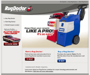 carpet-dr.net: Rug Doctor Carpet Cleaners - Buy or Rent a Rug Doctor
Rug Doctor Official Site. Do it yourself carpet cleaning machines and carpet cleaning products for professional results direct from Rug Doctor.