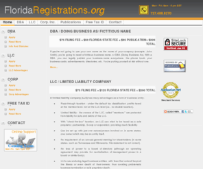 floridaregistrations.org: FL Business Registrations
Register A Fictitious Business Name (DBA) LLC or Corporation