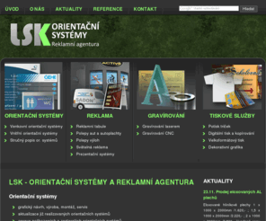 lsk.cz: LSK - Orientační systémy, Reklamní agentura
