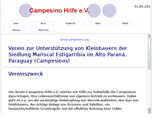 campesino.org: Campesino Hilfe e.V.
Projekt: Hilfe zur Selbsthilfe in Paraguay