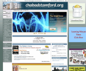 chabadstamford.net: Chabad of Stamford -The Chabad Jewish Center for Life and Learning
Chabad of Stamford -Chabad Jewish Center For Living Judaism, for Children and Adults including  Classes on Judaism in Stamford Connecticut