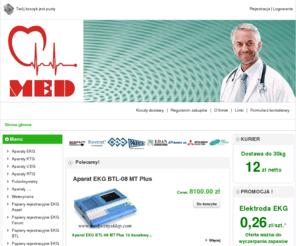 medycznysklep.com: MED-Nowoczesna Aparatura Medyczna i akcesoria w nainiższej cenie, papiery EKG, USG, KTG, Żele, Ustniki, Elektrody jednorazowe - Strona główna
MED-aparaty medyczne i akcesoria do aparatów medycznych