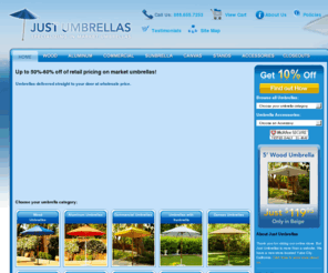 mjjsales.com: Patio Umbrellas Market Umbrellas - Umbrella Stands
Patio and Market Umbrellas and Great Prices.  The best source for market and patio umbrellas.  Umbrella supply site.