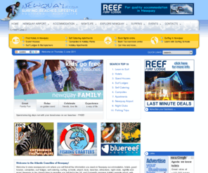 newquaynet.com: Newquay accommodation, hotels, guesthouses, campsites, surf lodges.
Newquay hotels, guesthouses and campsites accommodation. Find newquay hotels, guesthouses and campsites accommodation and newquay hotels guesthouses and campsites accommodation close to the beaches.Select from an excellent range of newquay hotels, guesthouses and campsites accommodation in Cornwall's premiere holiday resort!