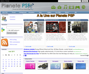 planetepsp.fr: Planete PSP : Toute l'info sur la PSP
news psp - actu de la Playstation portable PSP de Sony : news, tests et previews de jeux, aide et astuces, homebrews, telechargements - Devhook, custom firmware, cheatdevice ...