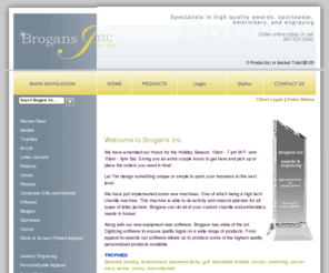 brogansinc.com: Welcome to Brogans Inc
Welcome to Brogan's IncWe have extended our Hours for the Holiday Season. 10am - 7 pm M-F  and  10am - 3pm Sat. Giving you an extra couple hours to get here and pick up or place the orders yo