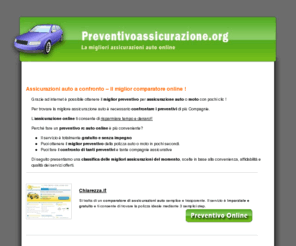 preventivoassicurazione.org: Preventivo Assicurazione Auto e moto online – Calcolo e confronto
