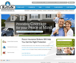 rozoninsurance.com: Rozon | Home Insurance, Car Insurance, Commercial Insurance, Farm Insurance | Home
Rozon Insurance Brokers Ltd. provides a full range of car insurance, home insurance, farm insurance and commercial insurance products to Eastern Ontario and Western Quebec.