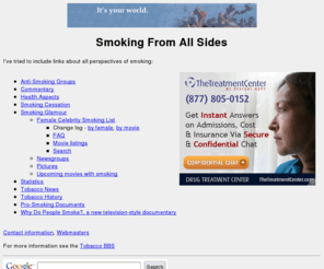 smokingfromallsides.org: Smoking From All Sides
Links to pages for all perspectives of smoking