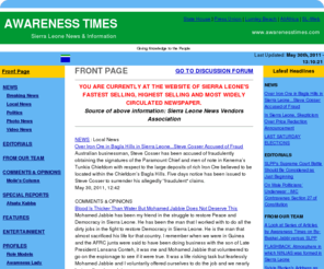 awarenesstimes.com: Awareness Times Newspaper from Sierra Leone: broadcasting news to the World Wide Web
