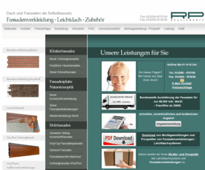 fassadenverkleidung.net: Fassadenverkleidung- bundesweit - Fassadenverkleidungen
Verkauf von preiswerten Fassaden Fassadenverkleidungen u. Leichtdachsystemen, Infos zu Fassadenverkleidung Kunststoff und Außenwandverkleidungen für Ihre Hausfassade