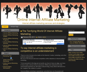 onlineinternetaffiliatemarketing.com: Online Internet Affiliate Marketing
Internet affiliate marketing services and strategies