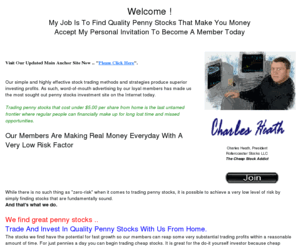 rollercoasterpennystocktips.com: Penny Stocks : Charles Heath Penny Stocks
Charles Heath penny stocks investing service finds quality penny stocks that trade under $5.00 per share.