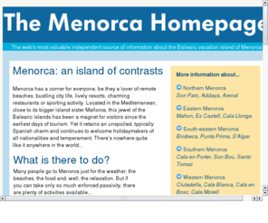 themenorcahomepage.com: TheMenorcaHomePage.com
Menorca web links