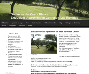 costablancagolf.info: Exklusives Apartment im Golfresort Las Ramblas - Golf-Urlaub Costa Blanca
