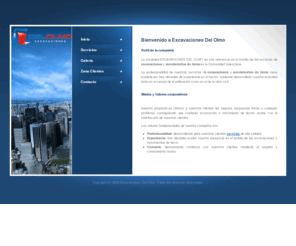 excdelolmo.es: EXCAVACIONES DEL OLMO: La empresa global de excavaciones y movimientos de tierra en la Comunidad Valenciana.
Compañía especializada en el ámbito de las excavaciones y movimientos de tierra en la Comunidad Valenciana, ofreciendo sus servicios desde hace más de 25 años y demostrando sus valores de experiencia, profesionalidad y cercanía.